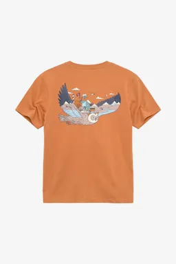 KnowledgeCotton Apparel KnowledgeCotton Apparel Herren vegan T-Shirt Mit Löwen Aufdruck Auf Der Rückseite, Braun – Produktbild 1 von 1
