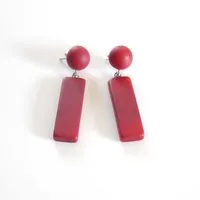 Mekhada Mekhada Tagua Ohrstecker ENZO, Schwarz, – Produktbild 1 von 1