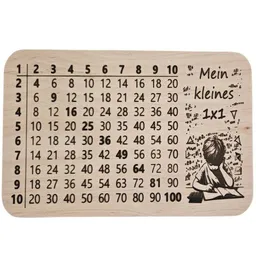 ReineNatur ReineNatur Lernbrettchen kleines 1x1 - Frühstücksbrett – Schneidebrett – Produktbild 1 von 1
