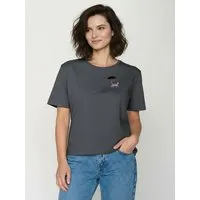 GreenBomb GREENBOMB Cat Walk Nova - Kastiges T-Shirt aus Bio-Baumwolle / hochwertiger Print / GOTS / Fair & Vegan, Grau (gravel), – Produktbild 1 von 1