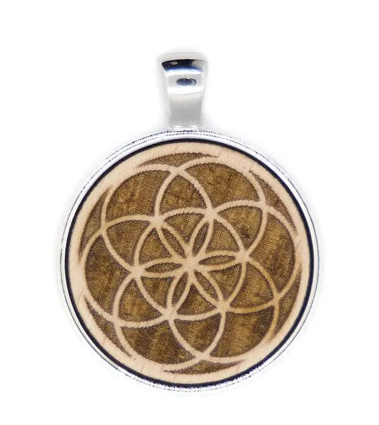 Schmuckfach Schmuckfach Holzanhänger mit Kette, Edelstahl oder Baumwolle – Produktbild 6 von 8