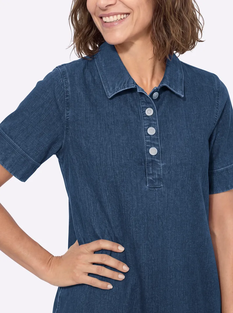 Witt Jeanskleid blue-stone-washed, Blue-stone-washed, – Produktbild 2 von 2