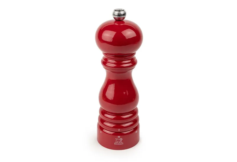 PEUGEOT Pfeffermühle PARIS 18cm Passionsrot Lackiert Buchenholz Stahlm Manuell Manuell, Rot, – Produktbild 1 von 5