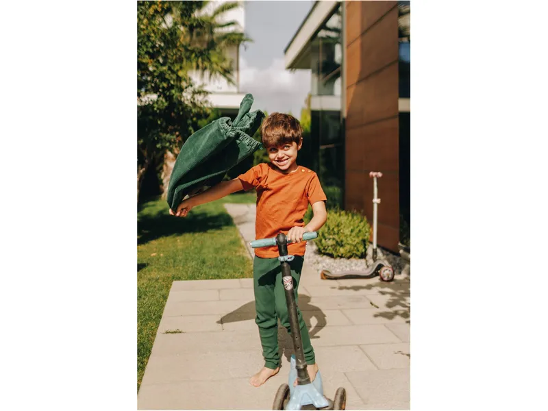 Leela Cotton Leela Cotton Baby und Kinder Leggings Ripp Qualität Bio Baumwolle, Grün, – Produktbild 2 von 2