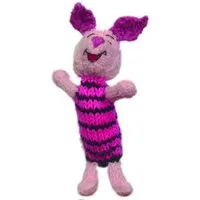 El Puente El Puente Gestrickte Fingerpuppe "Ferkel" | Fair Trade & Handmade aus Peru – Produktbild 1 von 1