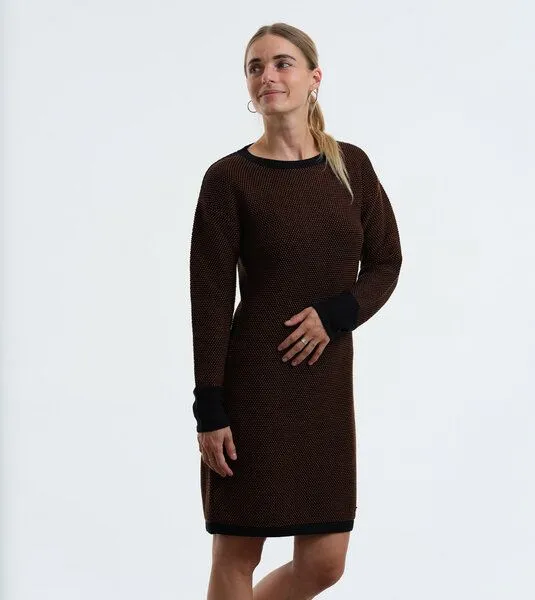 Gary Mash GARY MASH Strickkleid Lake Alma aus Biobaumwolle, Schwarz-grün mélange (grün), – Produktbild 1 von 1