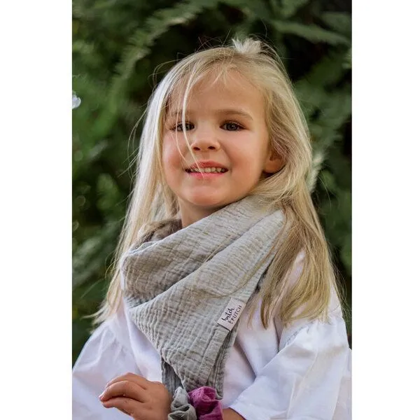 Hutch&Putch Hutch&Putch Musselin Halstuch - Dreieckstuch - Schal für Kleinkinder (1-6 Jahre) aus 100% Bio-Baumwolle, Aquamarine, – Produktbild 4 von 4