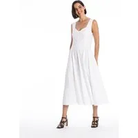 RAVENS VIEW IBIZA RAVENS VIEW IBIZA Damen vegan Kleid Alaska Weiß – Produktbild 1 von 1