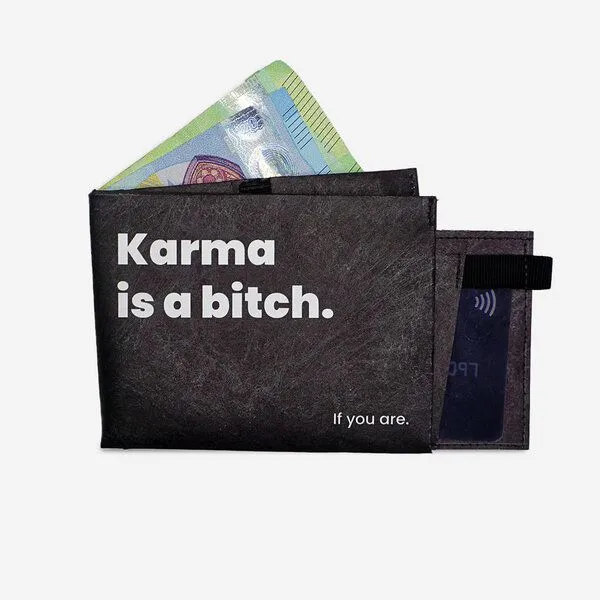 paprcuts paprcuts RFID Portemonnaie Pro, Karma (schwarz weiß), – Produktbild 1 von 4