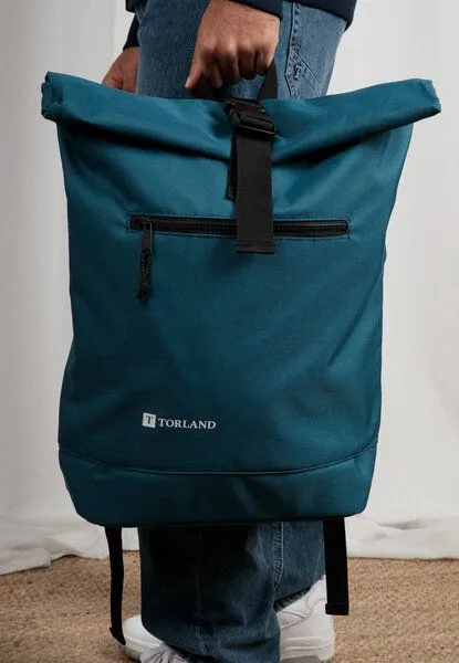 TORLAND TORLAND Rucksack ROLL-TOP, Petrol, – Produktbild 3 von 4