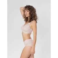erlich textil erlich textil Anni bügelloser Mesh BH aus Bio-Baumwolle, made in Europe, Cappuccino, – Produktbild 3 von 5