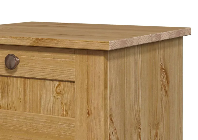 OTTO home Nachtkommode Juventus, Nako, Nachttisch, mit einer Schublade, aus massiver Kiefer, FSC®-zertifiziert, Beige, – Produktbild 5 von 5