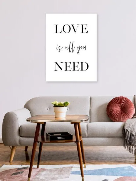 Photocircle Photocircle Poster / Leinwandbild - Love Is All You Need – Produktbild 2 von 4