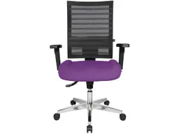 Topstar Topstar Bürodrehstuhl "P91NET" mit Armlehnen, lila – Produktbild 1 von 1