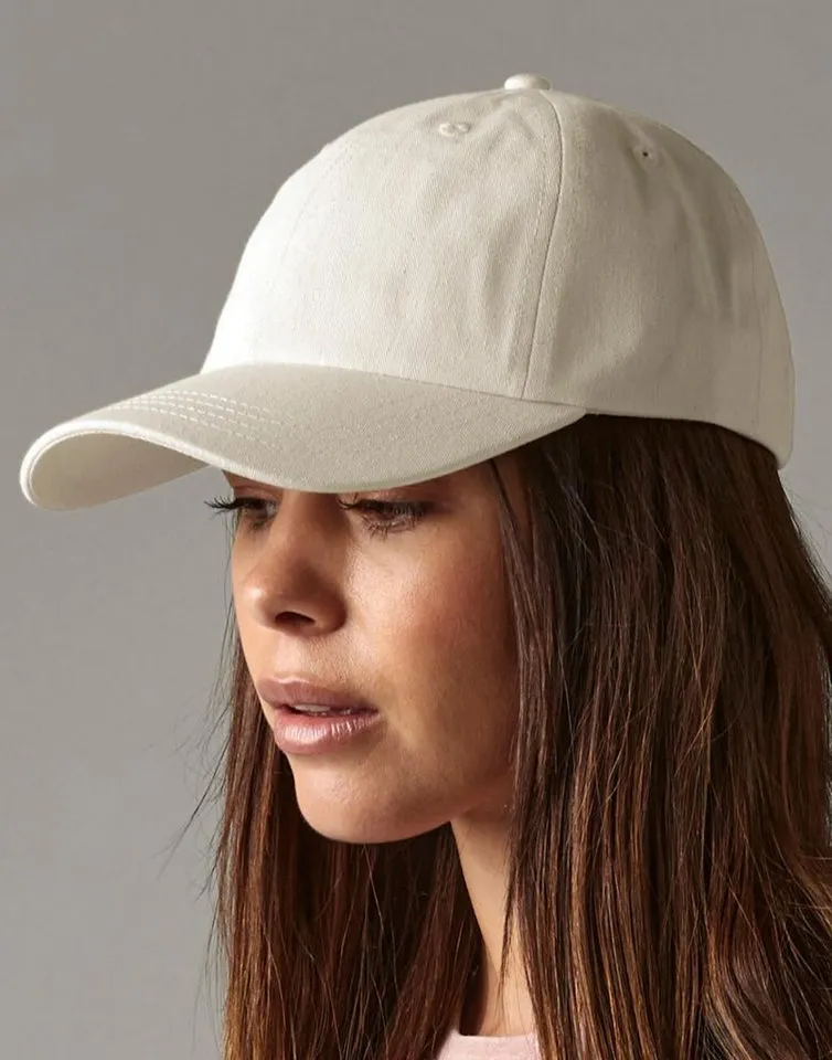 Beechfield Beechfield Baseball Cap Organic Cotton 6 Panel Dad Cap, Graphite grey, – Produktbild 2 von 4