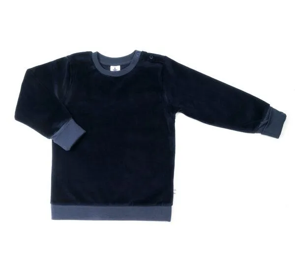 Leela Cotton Leela Cotton Nicky Sweatshirt Bio-Baumwolle, Nachtblau, – Produktbild 1 von 2