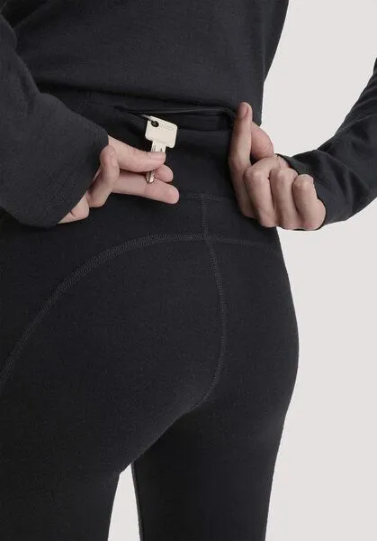 hessnatur hessnatur Leggings Medium Cut ACTIVE FUNCTIONAL aus Bio-Merinowolle und Bio-Baumwolle, Schwarz, – Produktbild 6 von 7