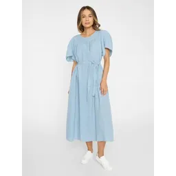 KnowledgeCotton Apparel KnowledgeCotton Apparel Kleid mit Bindegurt aus Bio-Leinen – Produktbild 1 von 1