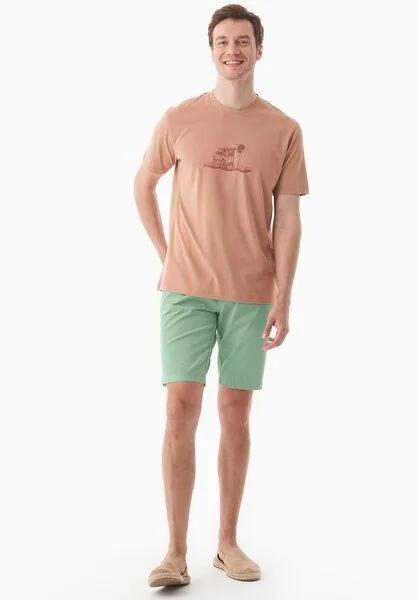 ORGANICATION ORGANICATION Slim-Fit Chino-Shorts aus Bio-Baumwolle, Matcha green, – Produktbild 1 von 4