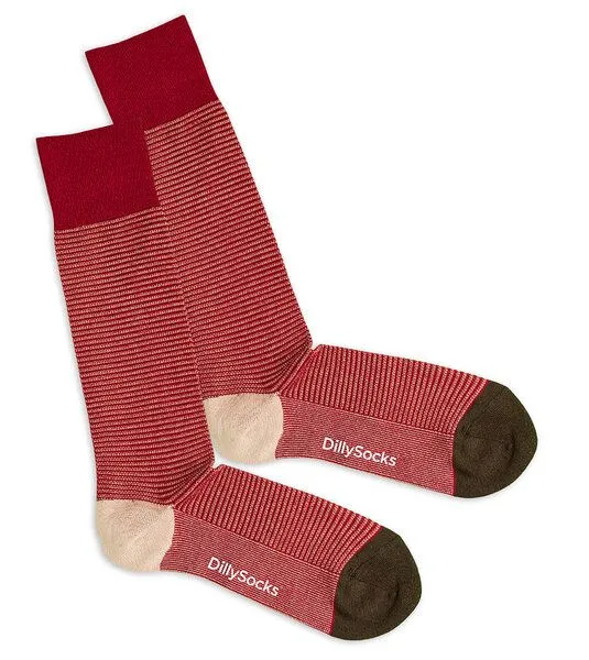 DillySocks DillySocks Premium High Rise Socken aus Biobaumwoll-Mix, Wildfire, – Produktbild 1 von 2