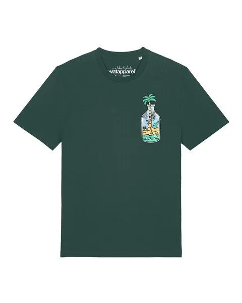 watapparel watapparel T-Shirt Unisex Holiday in a bottle, Glazed green, – Produktbild 1 von 2