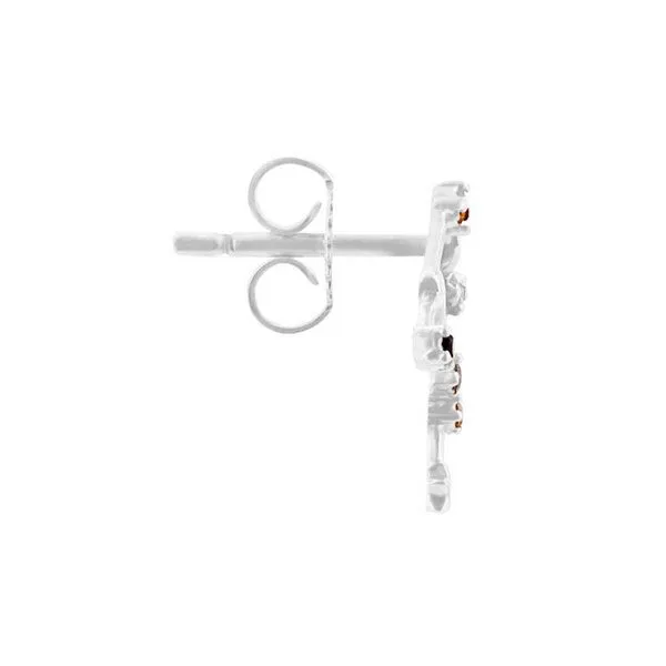 Eppi Eppi Goldener Ohrring mit Sternzeichen Gemini, Weiss, – Produktbild 2 von 2