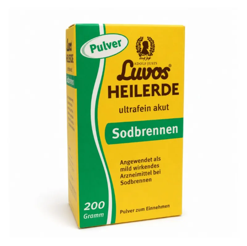Luvos Luvos Heilerde-Pulver für Sodbrennen, ultrafein akut, 200 g – Produktbild 1 von 4