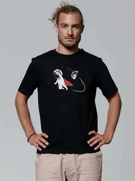 watapparel watapparel T-Shirt Unisex Superastronaut, Black, – Produktbild 2 von 3