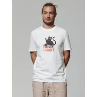 watapparel watapparel T-Shirt Unisex Cat, Off white, – Produktbild 1 von 1