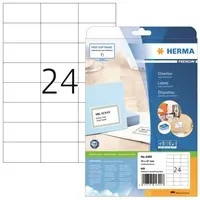 Herma Herma Premium weiß 70 x 37 mm 600 Etikett(en) (25 Bogen x 24) – Produktbild 2 von 3