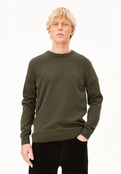 ARMEDANGELS ARMEDANGELS LOUKAA Herren Pullover aus Bio-Baumwolle, Dark earth, – Produktbild 1 von 4