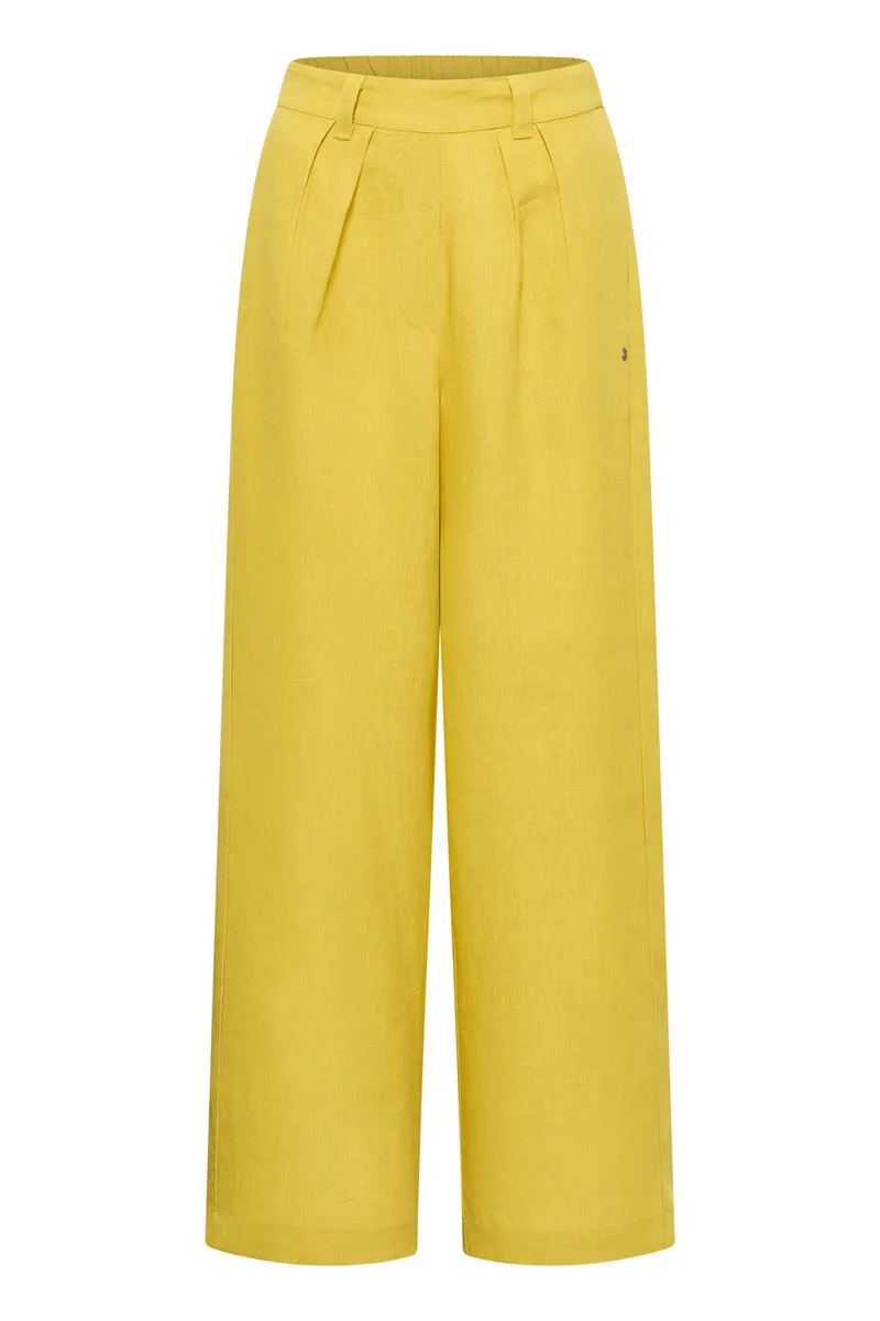 Tranquillo Tranquillo Hose Rooxy aus Leinen - mango mint – Produktbild 1 von 7