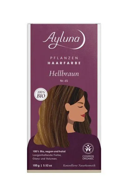 Ayluna Ayluna Pflanzenhaarfarben, Hellbraun nr. 65, – Produktbild 1 von 1