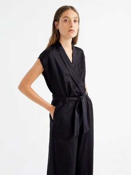 thinking mu Jumpsuit Modell: Malawi, Schwarz, – Produktbild 1 von 5