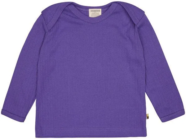loud + proud loud + proud Babys & Kinder Shirt Langarm Uni, GOTS-zertifiziert, Violet(lila), – Produktbild 1 von 2