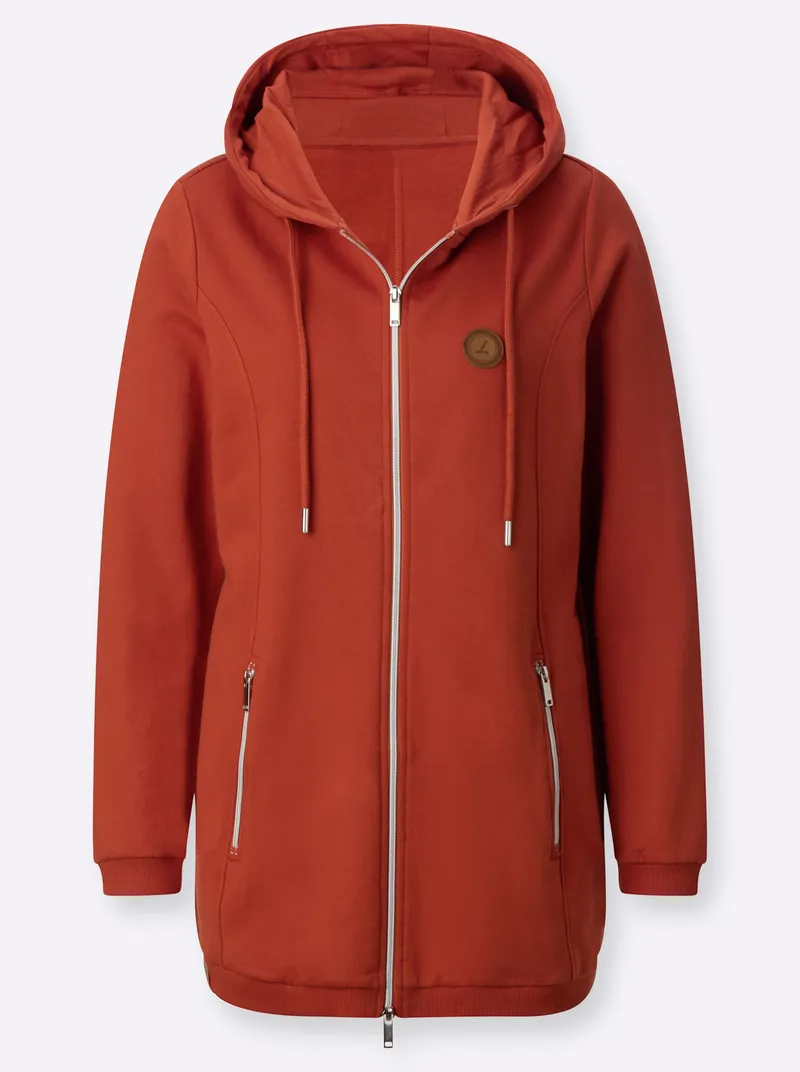 Witt Sweatjacke, Rostrot, – Produktbild 1 von 2