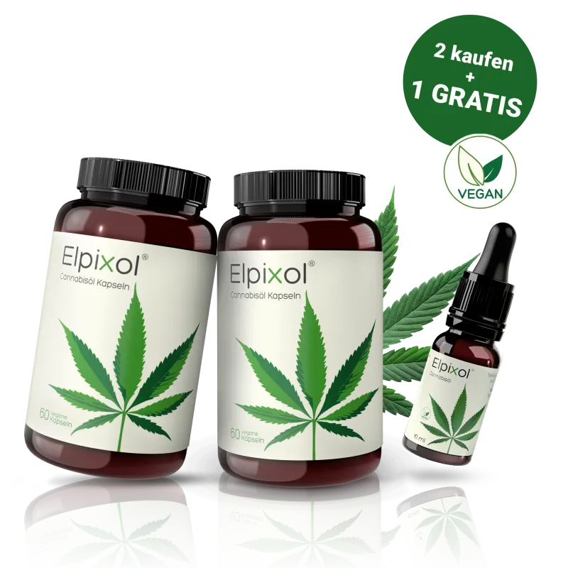 Elpixol Elpixol Cannabisöl Kapseln 60 St. 2+1 Bundle – Produktbild 1 von 1