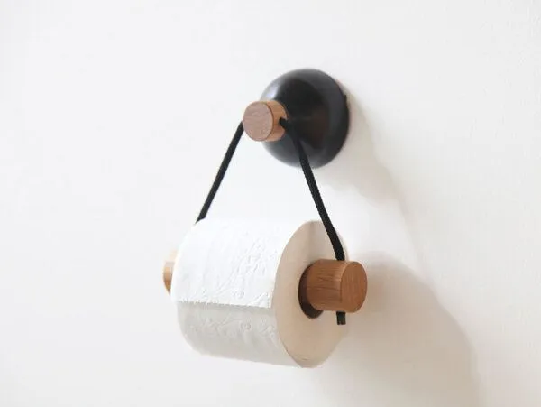 werkvoll by Lena Peter werkvoll by Lena Peter Klopapierhalter FIRE, Schwarz, – Produktbild 1 von 4