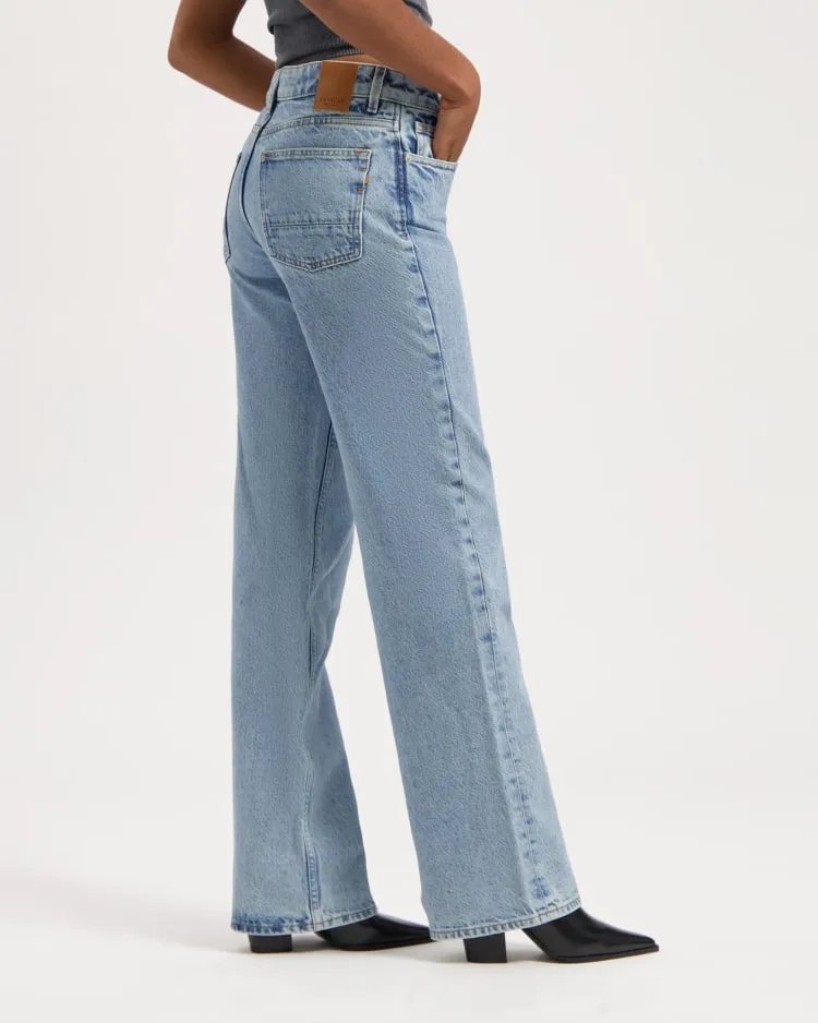 Kuyichi Kuyichi Damen vegan Jeans Lena Locker Heritage Blau, Hellblau, – Produktbild 1 von 2