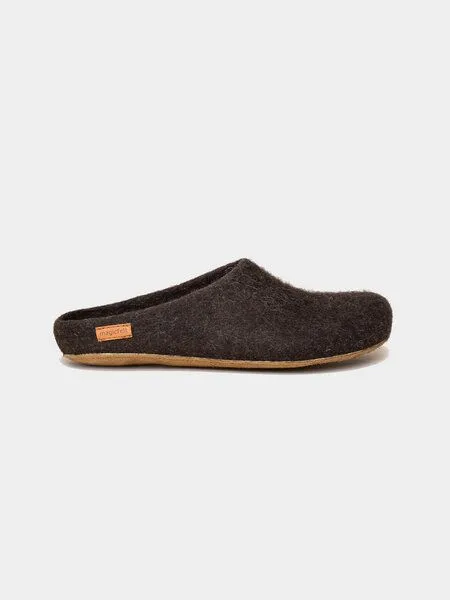 Magicfelt Magicfelt Wollfilz-Pantoffel Unisex - 713, Braun(dunkelbraun), – Produktbild 3 von 4