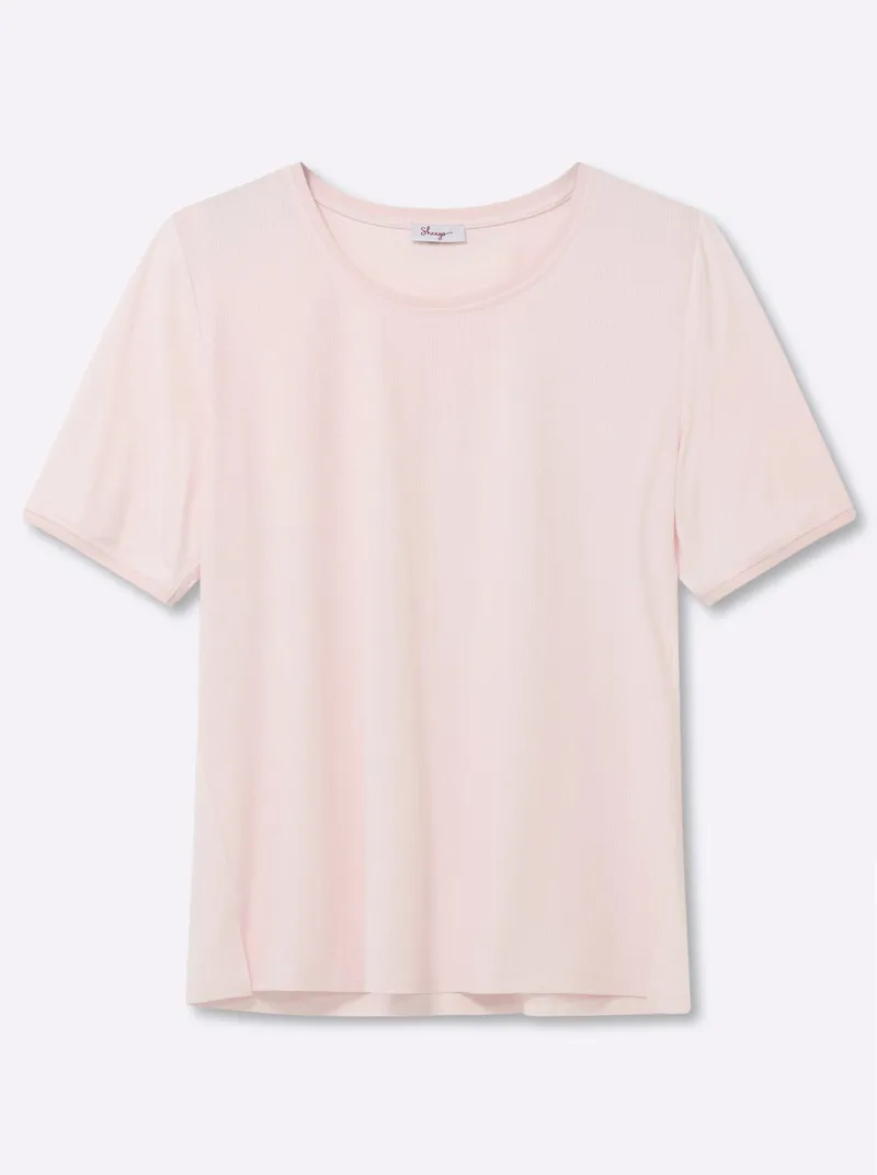 sheego Shirt hellrosé, Hellrosé, – Produktbild 1 von 2