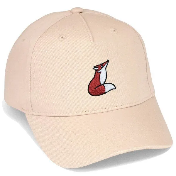 LIGARTI Bestickte Cap – Valentina der Fuchs – LIGARTI Tiermanufaktur, Sand, – Produktbild 1 von 4