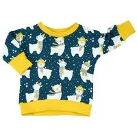 Sternchenwolke Sternchenwolke BIO Langarmshirt "Winter Lama" – Produktbild 1 von 1