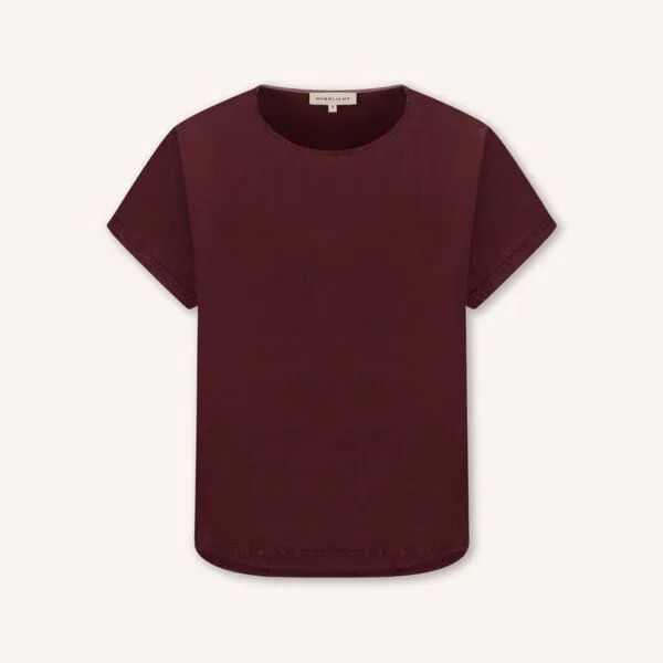 NORDLICHT NORDLICHT T-Shirt IDA-Tencel aus 100% Tencel, Rot, – Produktbild 2 von 4
