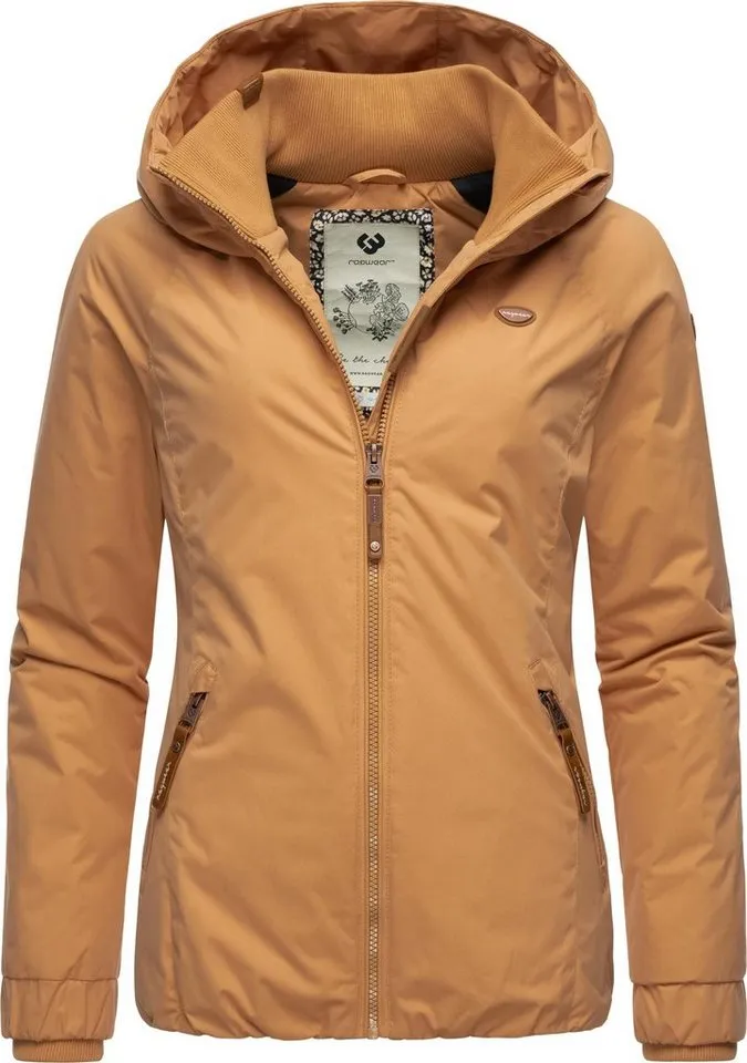 ragwear ragwear Winterjacke Dizzie Winter wasserdichte Outdoorjacke mit Kapuze für den Winter, Beige|braun, – Produktbild 2 von 5