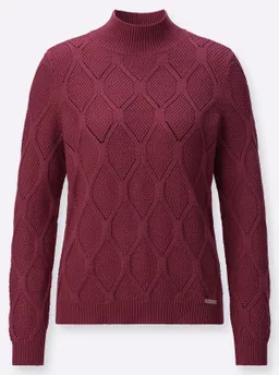 Witt Stehkragenpullover dunkelrot – Produktbild 1 von 1
