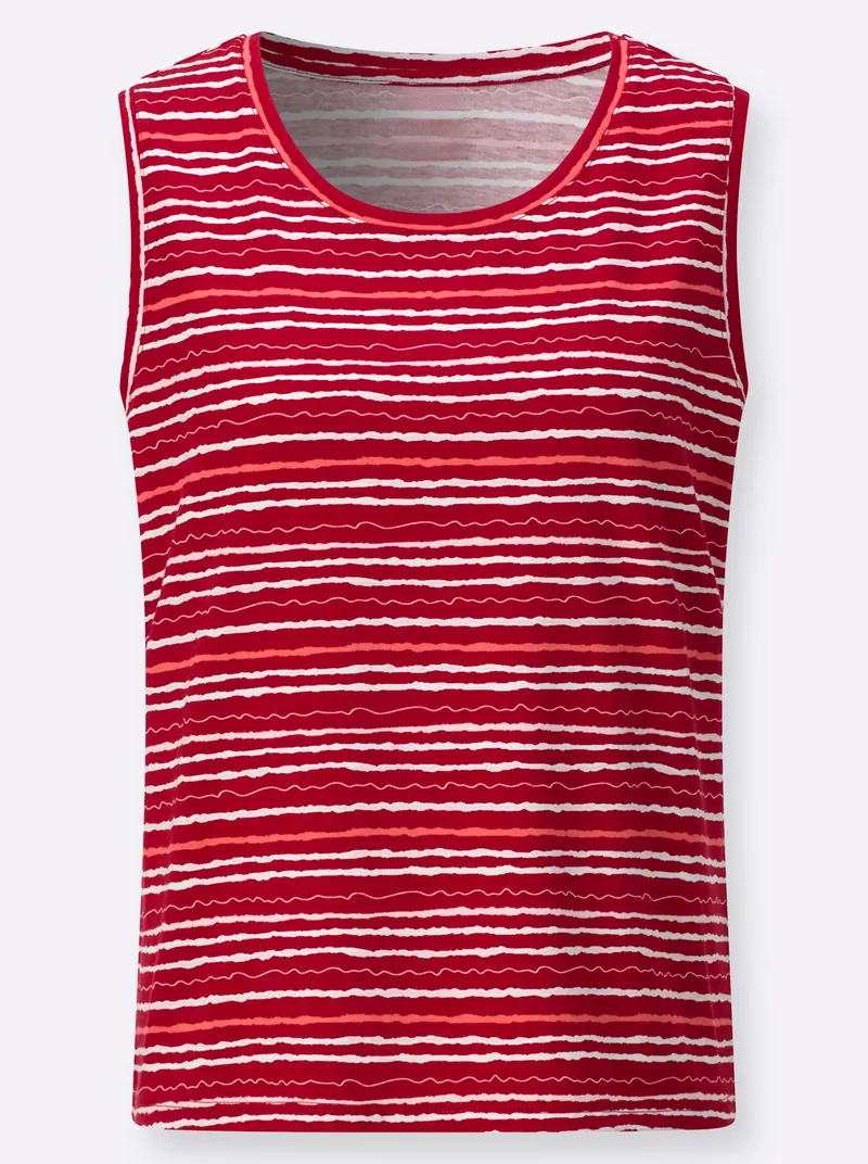 Witt Shirttop rot-hellrosé-bedruckt, Rot-hellrosé-bedruckt, – Produktbild 2 von 2