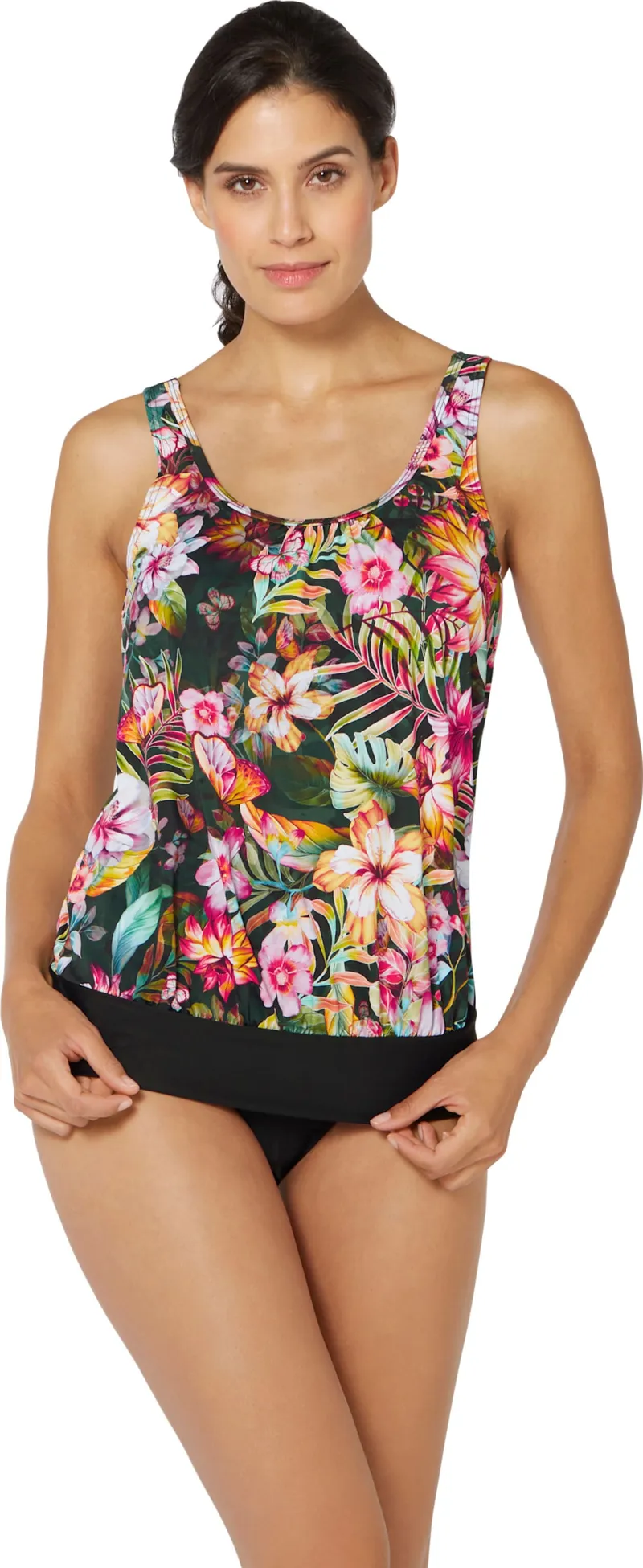 feel good Oversized-Tankini-Top bunt-bedruckt, Bunt-bedruckt, – Produktbild 2 von 3