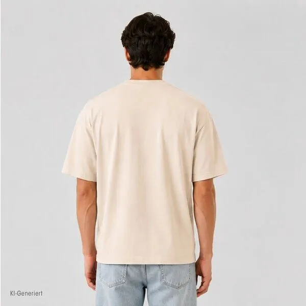 Ethnotek Ethnotek T-Shirt mit Stickerei Heavyweight Organic Cotton Oversized, Sand- dune embroidery, – Produktbild 4 von 4