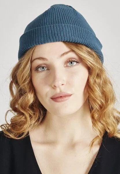 Givn Berlin Givn Berlin Mütze aus Bio-Baumwolle "Chris", Teal blue, – Produktbild 4 von 4